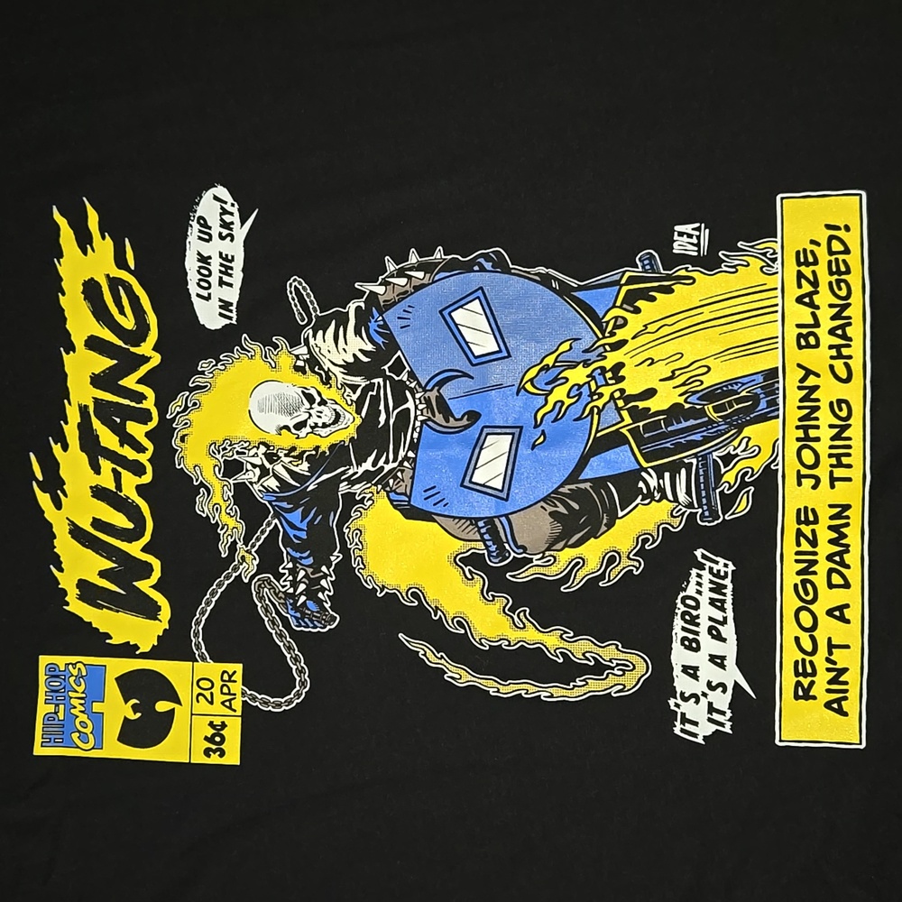 Limited Edition Wu Comics Ghost Rider T-Shirt Deadstock - Picture 2 of 4
